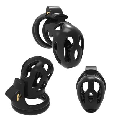 Custom Ghost Male Chastity Device Black Edition Cock Cage Penis Ring With 4 Base Ring Bondage Belt Adult Sex Toys