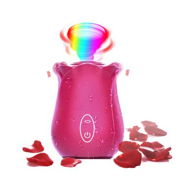Drop Shipping Blue Red Mini Silicone Clitoris Sucking Massager Pussy Clit Model Roses Suck Toy Women Rose Vibrator