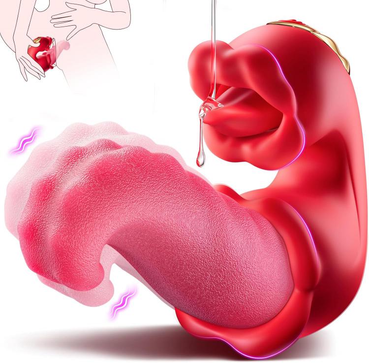 Fun Tongue Licking Masturbator Adult Powerful Swing Toy Female Couples to Tease Private Artificial Tongue Rose Sex Toy