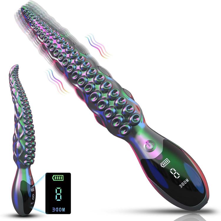 LED Display Octopus Tentacle Massage Stick Vibrator G Spot Female/male Masturbation Simulation Special-shaped Penis  Sex Toys