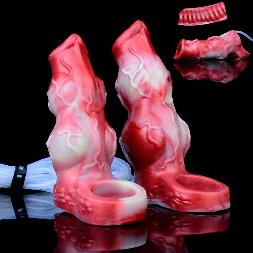 Large Knot Ejaculation Dildo With Suction Cup Squirting Penis Sex Toys Silicone Squirting Dildo with Suction Cup Squirting Dildo
