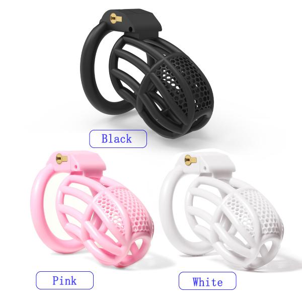 Locked in Lust Male Chastity Device Sissy Chastity Cage With 4 Base Ring