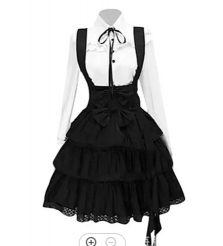 Lolita Cute Anime Princess Cosplay Cat Ears Ruffle Crop Tops Bowknot Apron Skirt Sweet Candy Girl Pink Blue Maid Dress Dropship