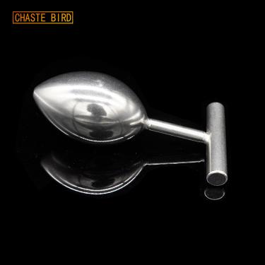 Male & Female Metal Big Anal Plugs Solid Stainless Steel Heavy Anus Bead Chastity Anal Sex Toys Adult Game