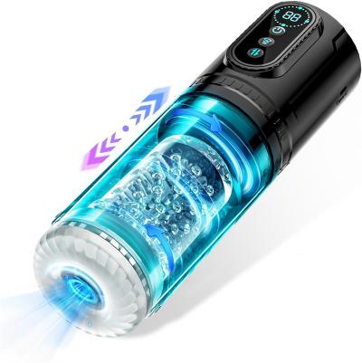 Male Masturbators Cup Male Masturbator Toy Hands Free Pocket Pussy Stroker Sex Toys for Men Suction Base Saxy Toys Men