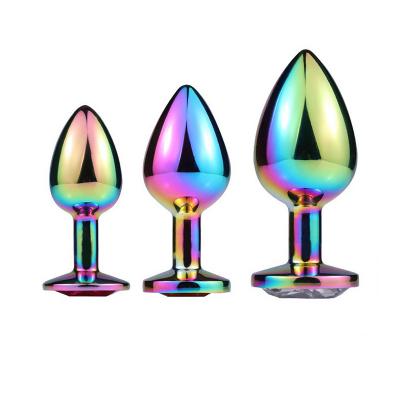 Metal Glitter Anal Plug Back Court Anal Plug Anal Expansion Adult Sex Toys Masturbation Equipment for Men and Women