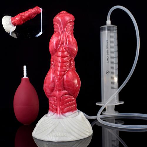 Monster Squirting Fantasy Thick Anal Dildo with Strong Suction Cup Horse Dragon Ejaculating Dildo Adult Toys for Women Men