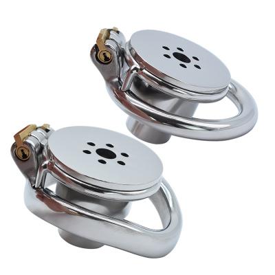 NSD Inverted Plugged Metal Chastity Cage with Cylinder Design for Men BDSM Games Play Stainless Steel Denial Pleasure Sex Toy