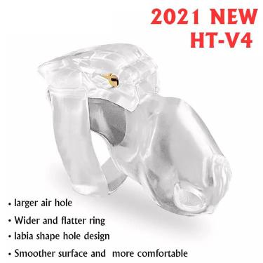 New Male Chastity Device HT-V4 Set Keuschheitsgurtel Cock Cage Penis Ring Bondage Belt Fetish Adult Sex Toys
