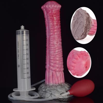 New arrival horse dildo Squirting Function Huge Dildo Colorful Fantasy Sex Toy Animal  Penis Ejaculating Masturbator