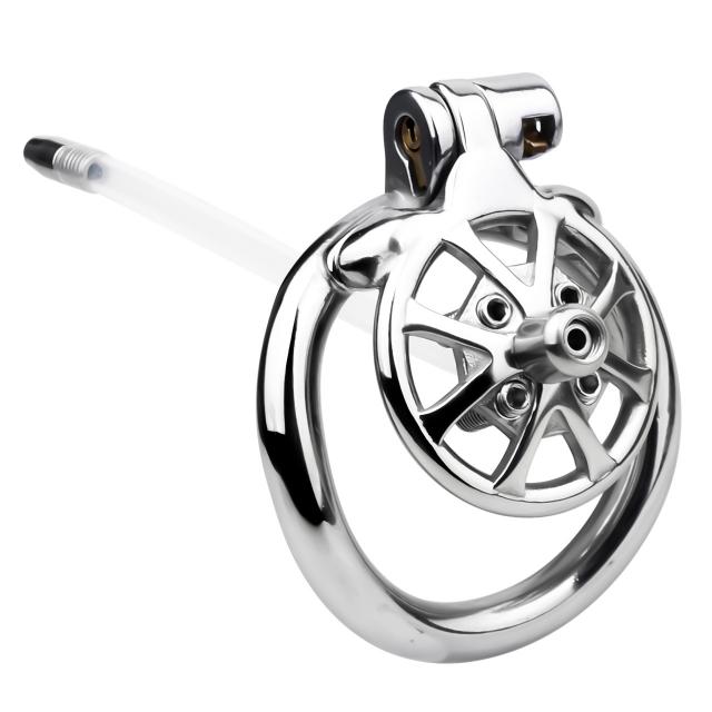 Personality Wheel Shape Screw 304 Stainless Steel Urine Leakage Sexy Male Screw Chastity Lock
