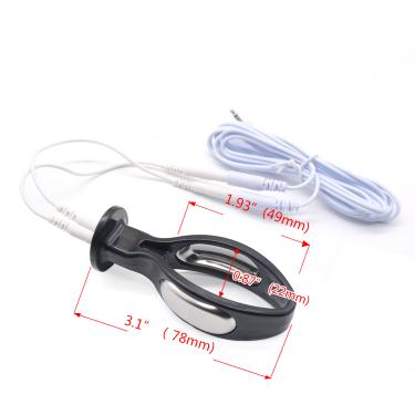 Prison Bird Latest Design Black ABS Pussy Probe Electro Gear for Men Women Adult Sex Toys