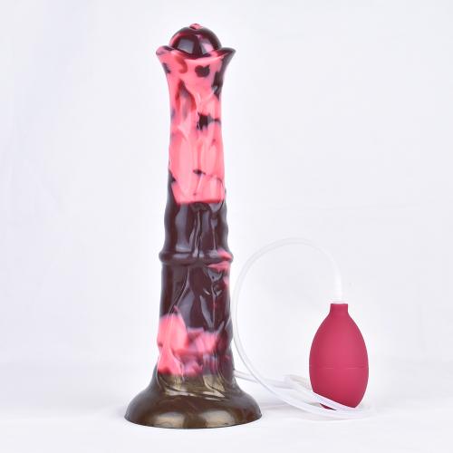 Realistic  Dildo with Hands-Free Suction Cup Dildos Animal Dildo Spray Squirting Plugs Silicone Multi Colour Sex Toy