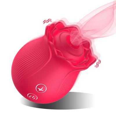 Rose Shape Vagina Sucking Vibrator Intimate Good Nipple Sucker Oral Licking Clitoris Stimulation Powerful Sex Toys for Women
