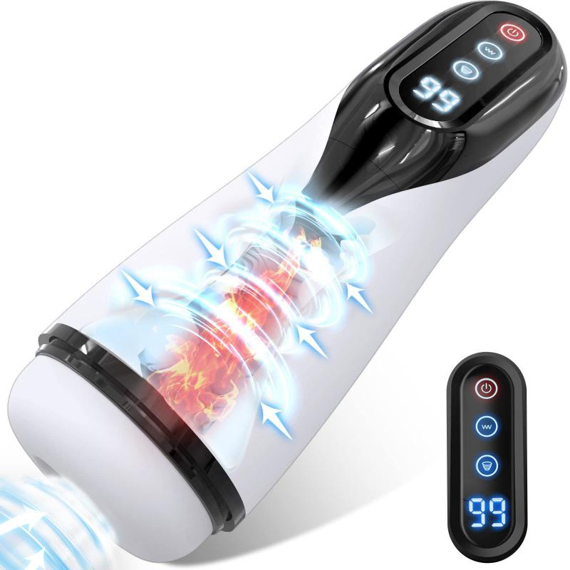 Sex Machine Deep Throat Male Masturbator Cup Telescopic Rotating Masturbation 18+ Adult Goods Real Vagina Penis Saxy Toys Men