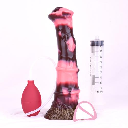 Squirting Monster Soft Anal Dragon for Prostate Silicone Ejaculating Suction Cup Dildo Huge Fantasy Dildo Knot Dildo