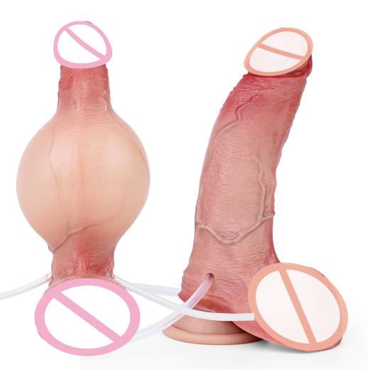 Strap on Ejaculating Dildo for Ejaculating Drop Shipping Realistic Water Penis with Suction Cup Vagina Massager Masturbation