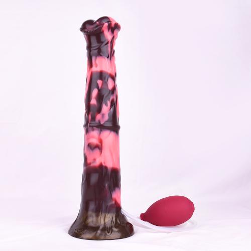 Super Long Animal Dildo  Realistic Horse  Dildo with Suction Cup  Squirting Plugs Silicone Multi Colour Sex Toy for Men
