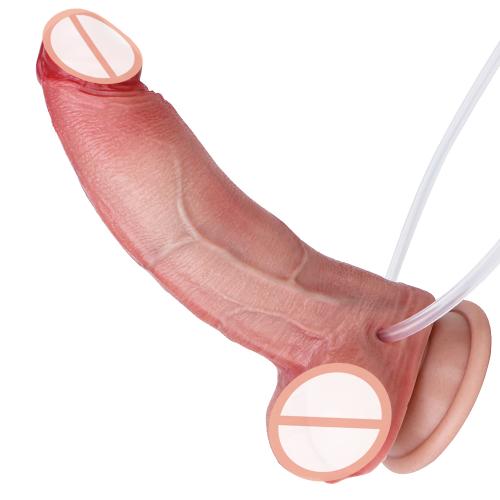 Super Realistic Dildos Squirting Penis Inflatable Dildo for Women Masturbator 7 Inch Larger Dildos With Suction Cup