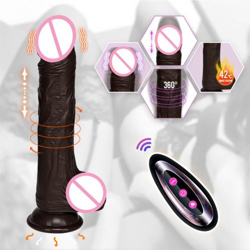 Telescopic Female Vibrator Dildo for Remotely Controlled Heating Realistic Big Penis Massager Masturbator Sex Toys for Women