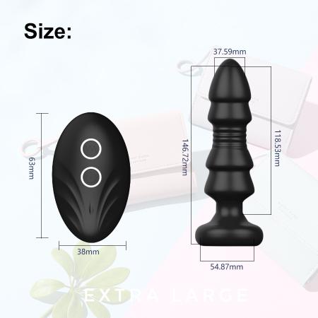 Telescopic Vibrating Butt Plug Anal Wireless Remote Sex Toys for Women Christmas Tree Anal Plug Anal Dildo Prostate Massager