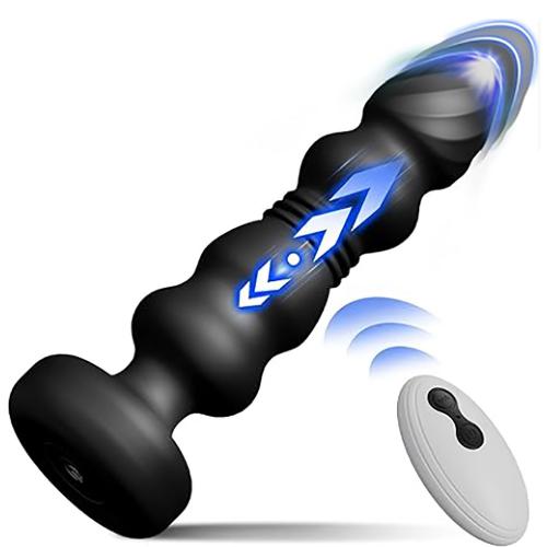 Thrusting Anal Plug Vibrator Butt Plug Male Prostate Massager Telescopic G Spot Vibrator Stimulator Sex Toys for Women Men