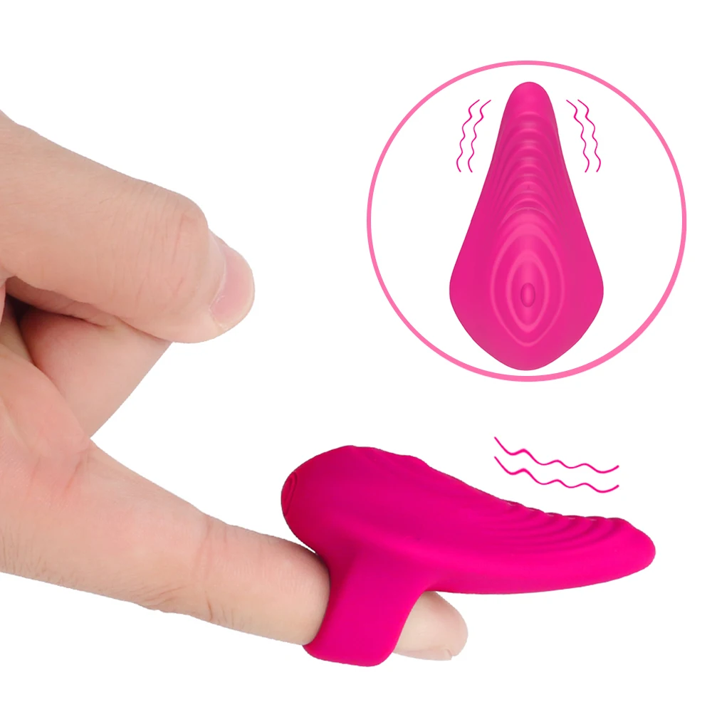 Vibrating Finger Condom Male and Female Sex Flirting Condom Warhead Jump Egg Finger Vibrator