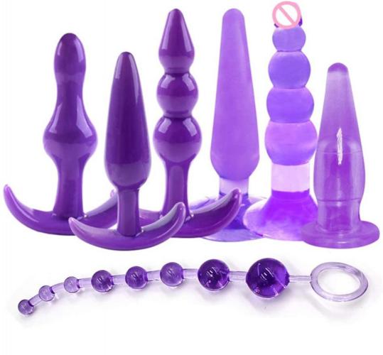 Vibrator Anal Plug Combination Butt Plug Set Vibrating Anal Beads Kit Prostate Massager Sex Toys for Women Men Anus Stimulator