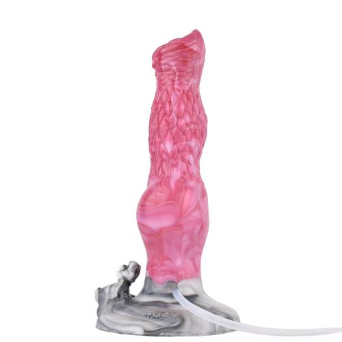 YOCY Large Dog Knot Ejacultion Dildo With Sucker Silicone Squirting Penis for Adults Anal Dilator Dildo Toy for Women Sex Toys