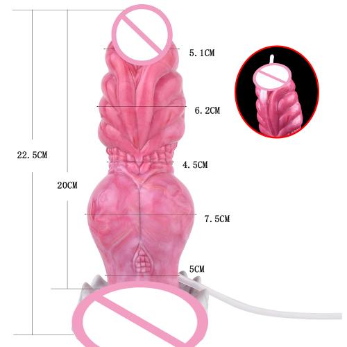 YOCY Wholesale Alien Dog Knot Squirting Dildo Sex Toy Silicone Pussy Stimulate Monster Ejaculating Dildo for Women Masturbation